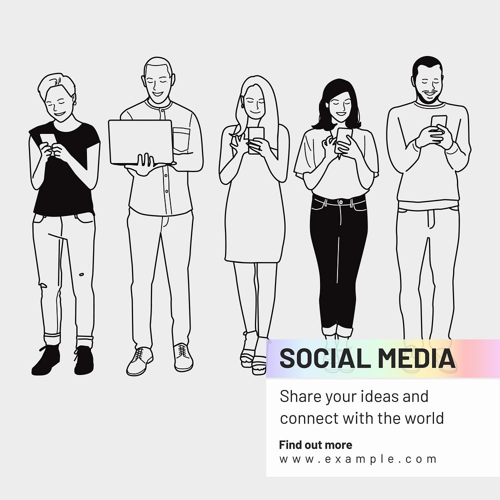 Social media Instagram post template