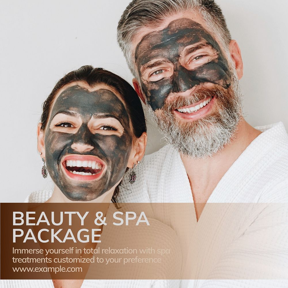 Beauty spa package Instagram post template