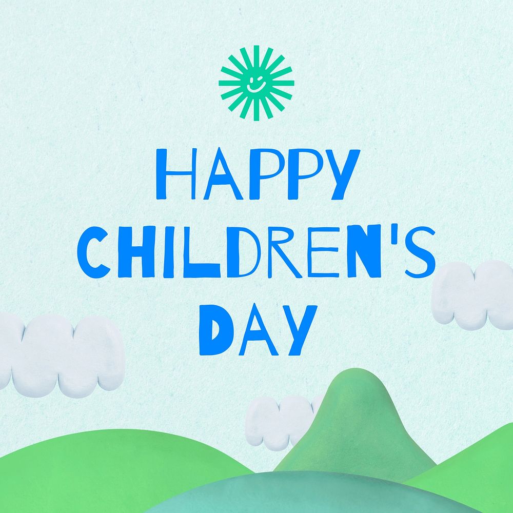Happy childrens day Instagram post template