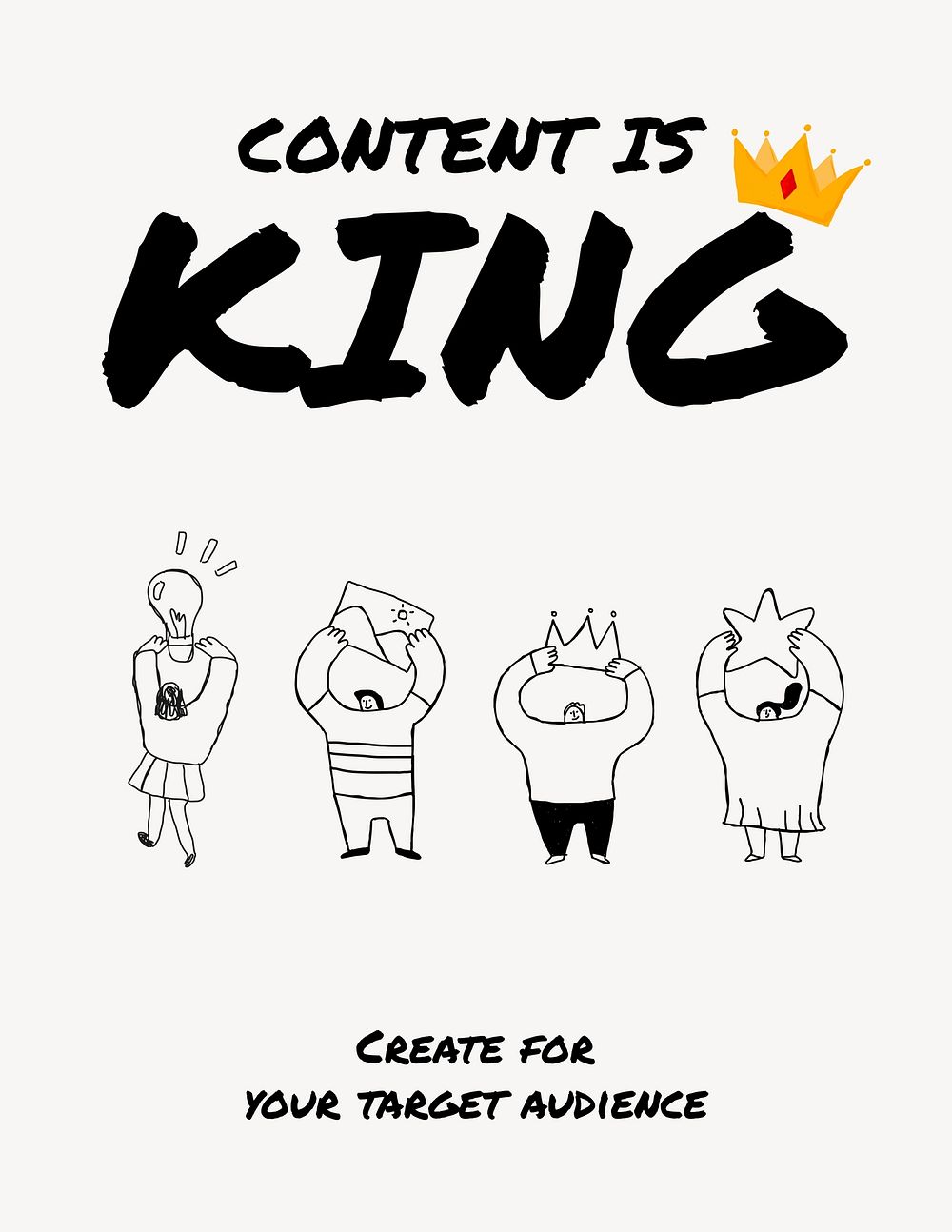 Content is king flyer template