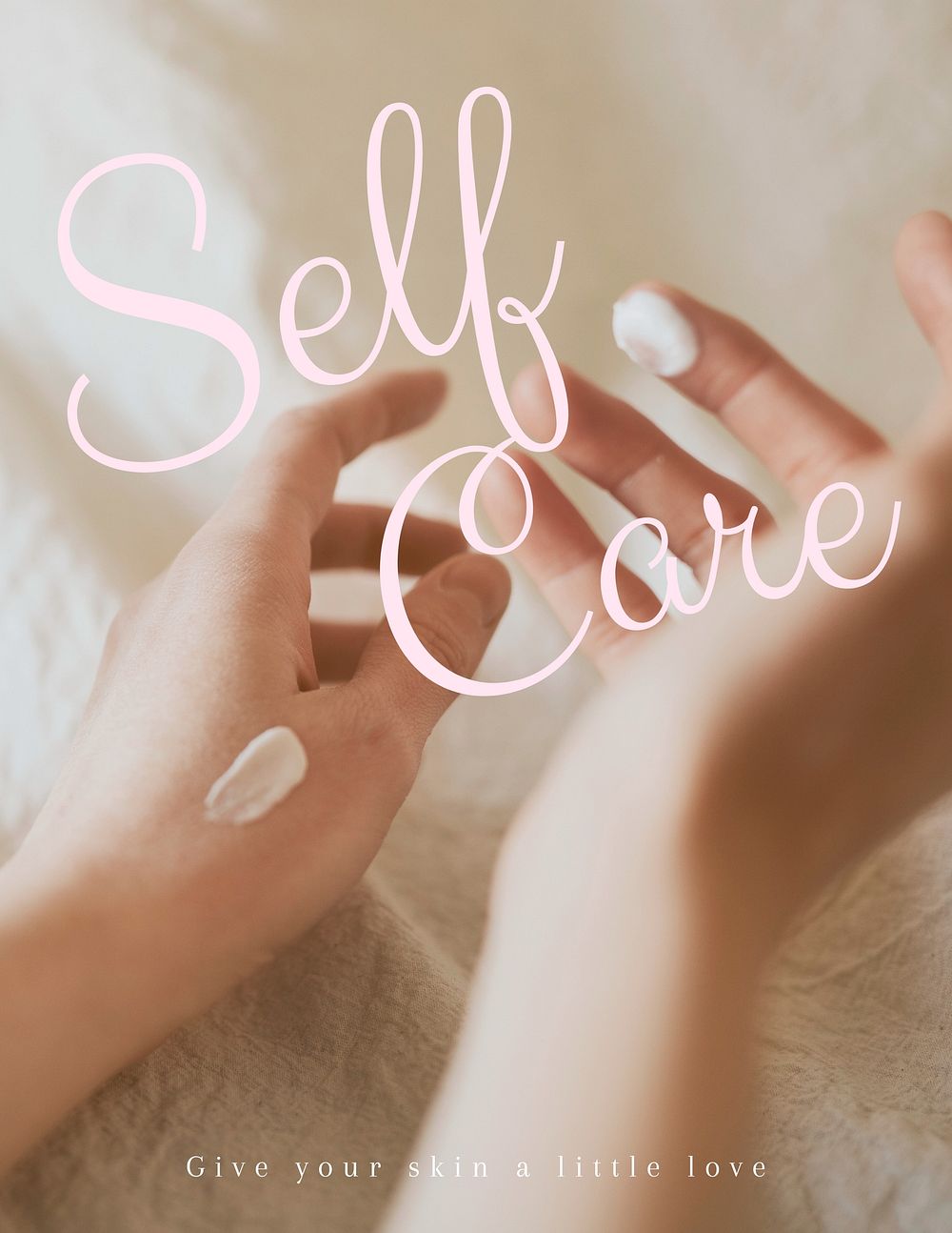Self care flyer template
