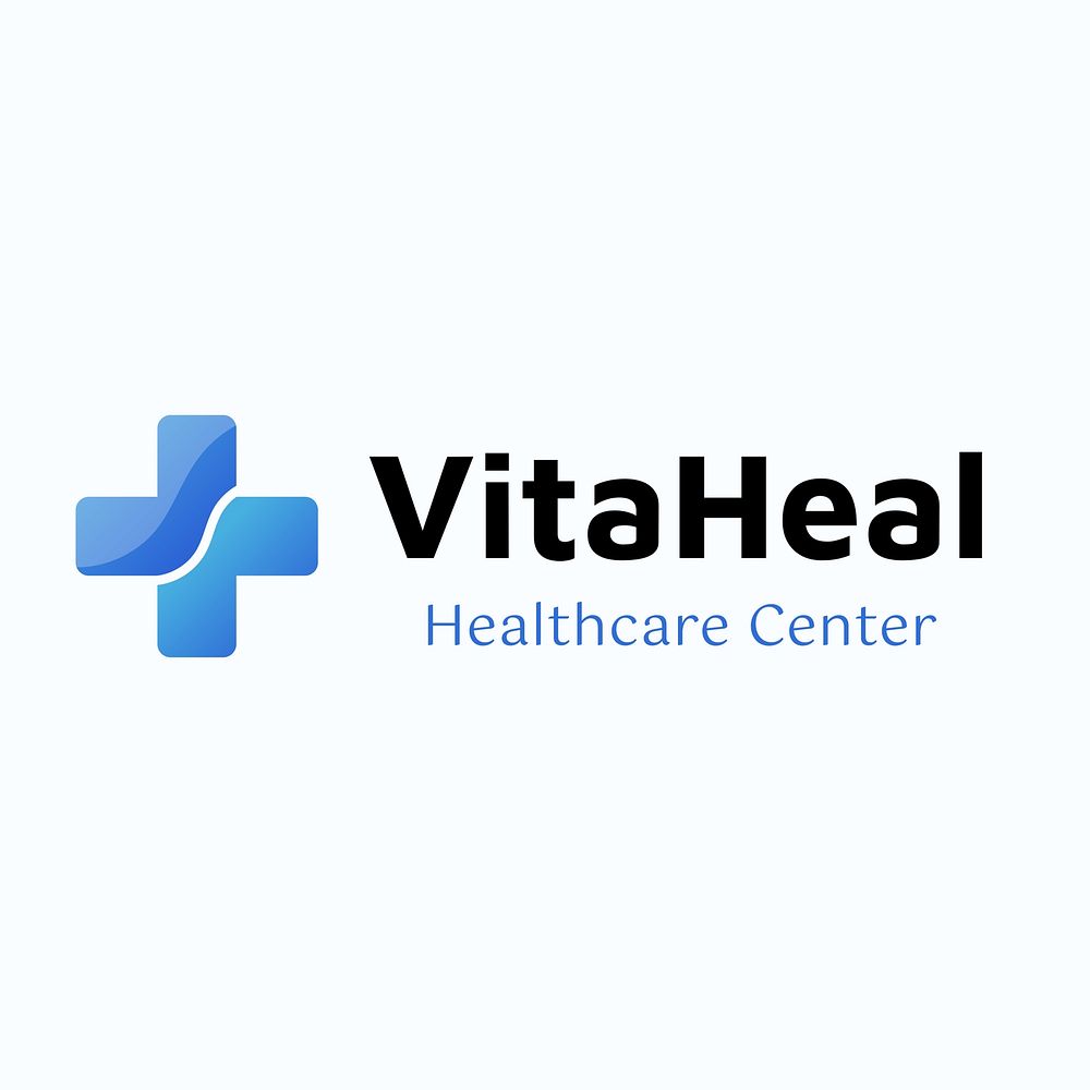 Healthcare center logo template  