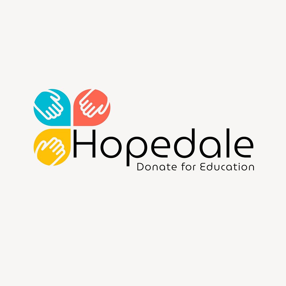 Donation center logo template  