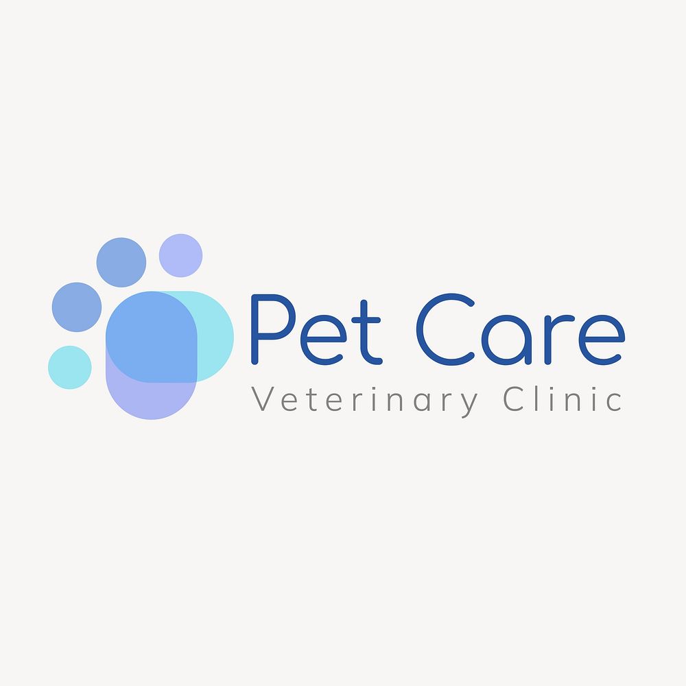Veterinary clinic logo template  