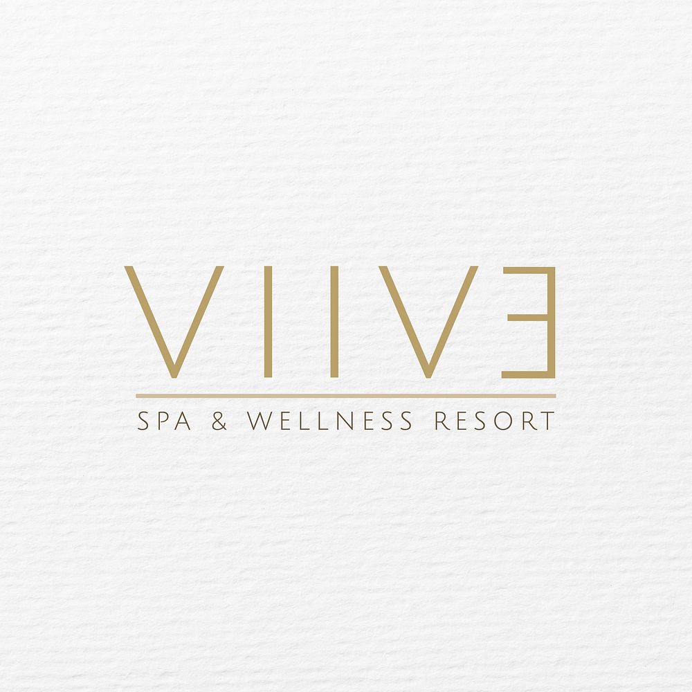 Spa & wellness resort logo template