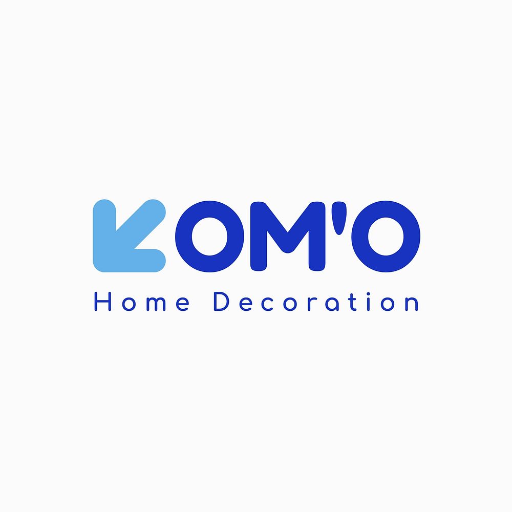 Home decor shop logo template  