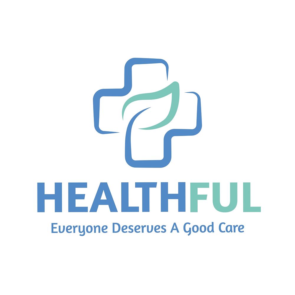 Health brand logo template