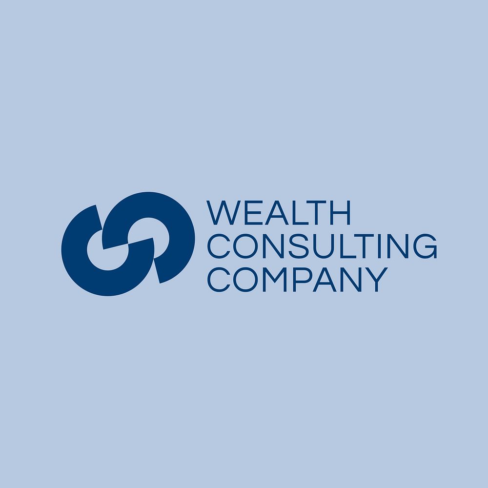 Wealth management consultant logo template  