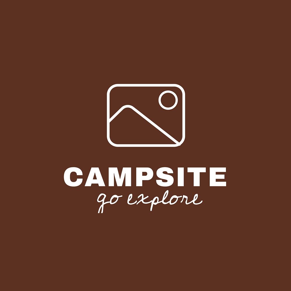 Campsite logo template  
