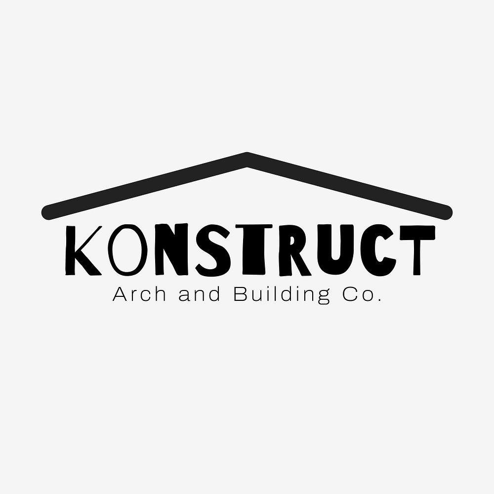 Architecture  logo, editable business branding template design