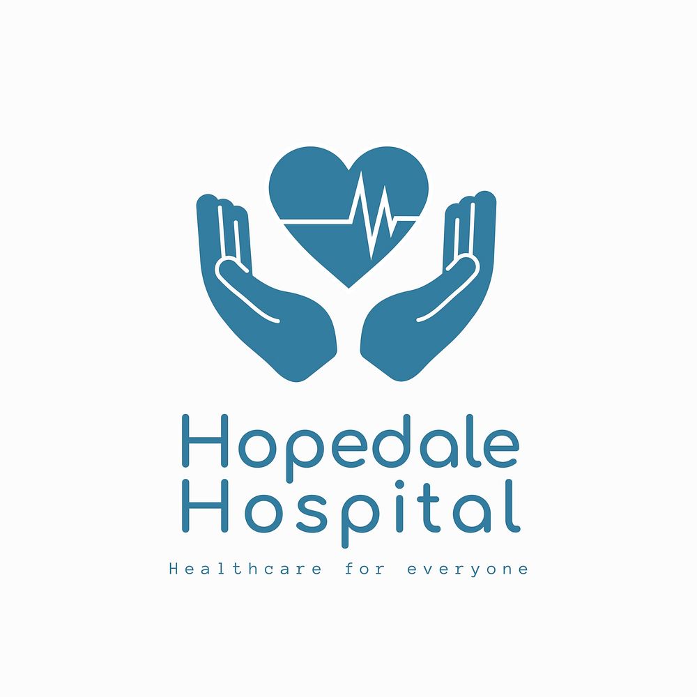  Hospital logo,  health & wellness business branding template design
