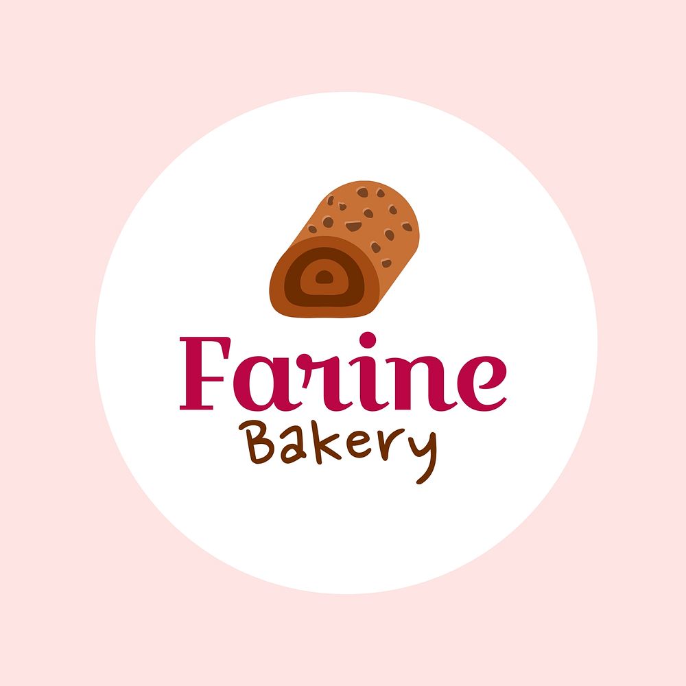 Bakery branding logo  food business template 