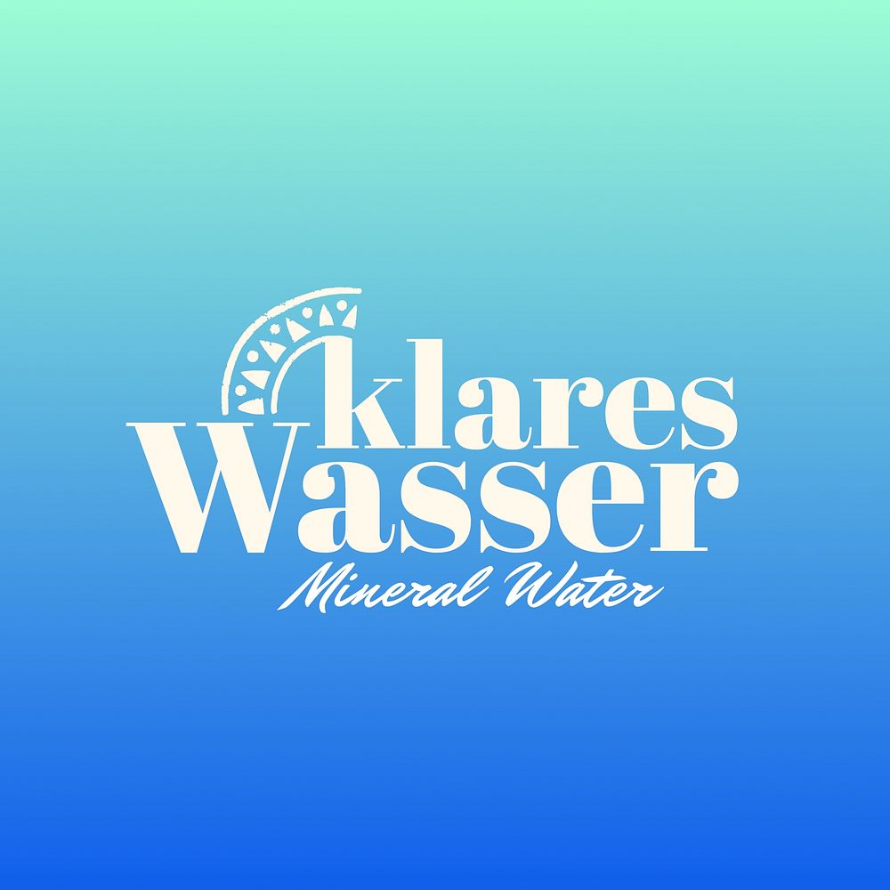 Water logo  business branding template 