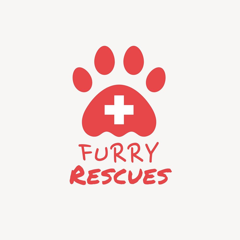 Animal rescue  logo template