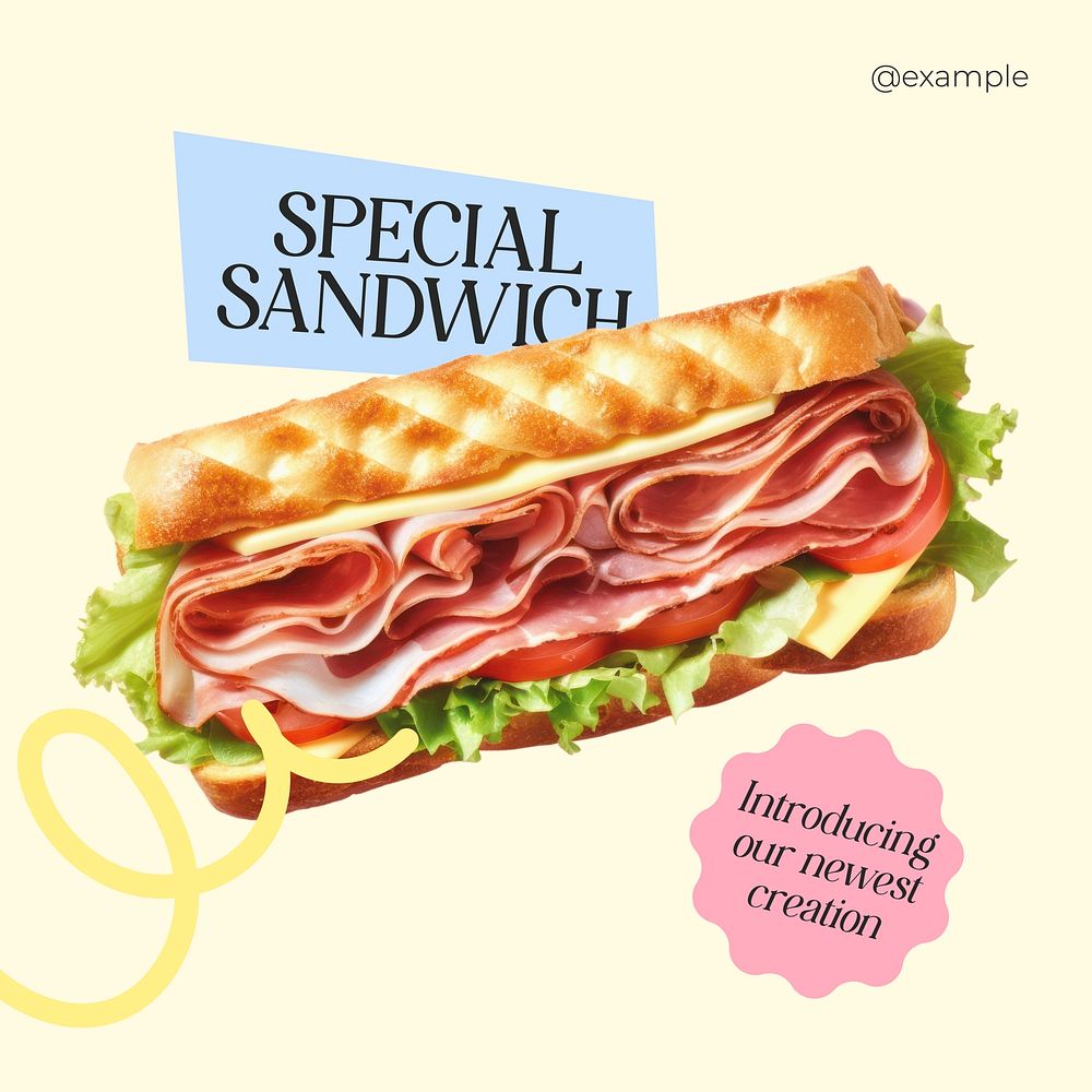 Special sandwich post template