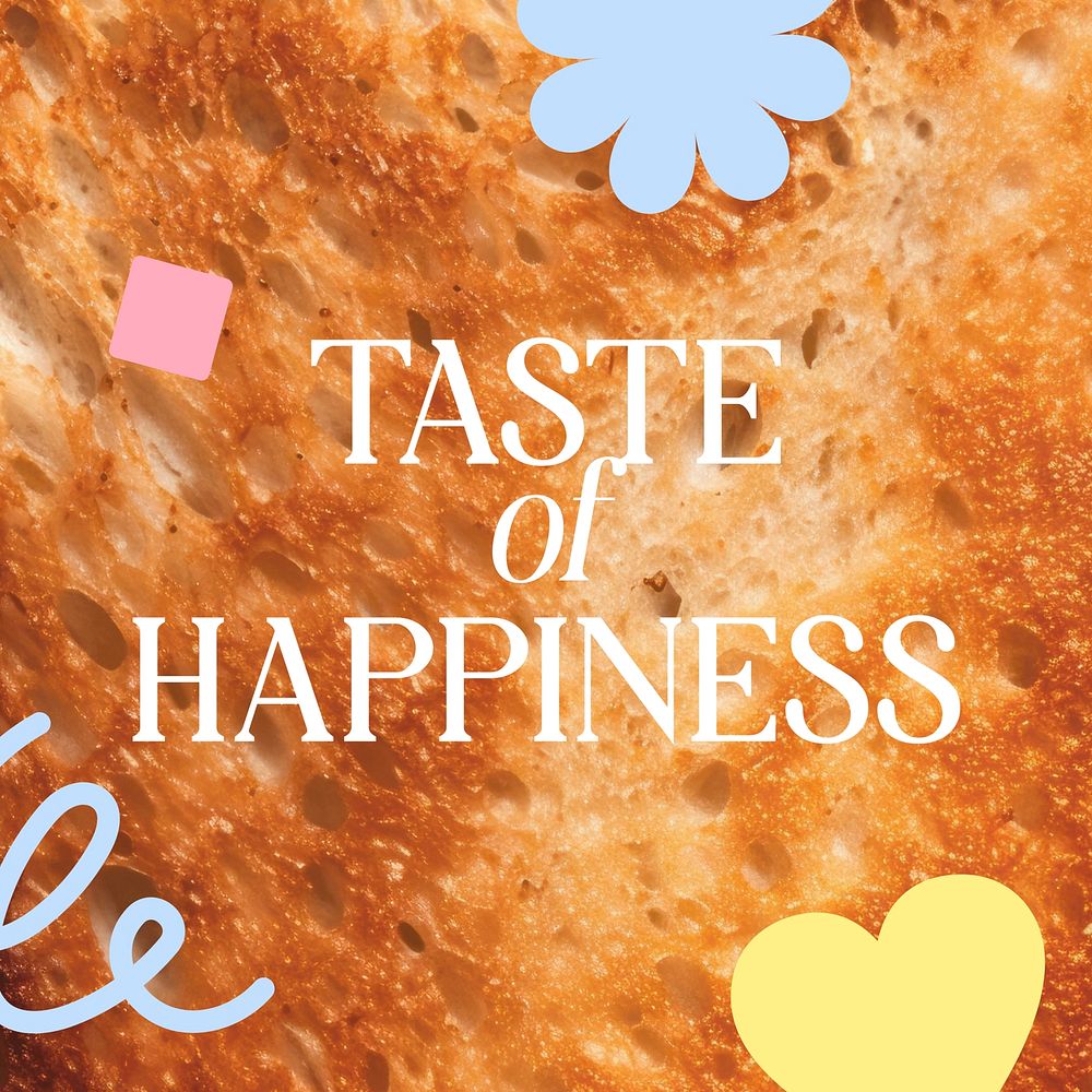 Taste of happiness post template