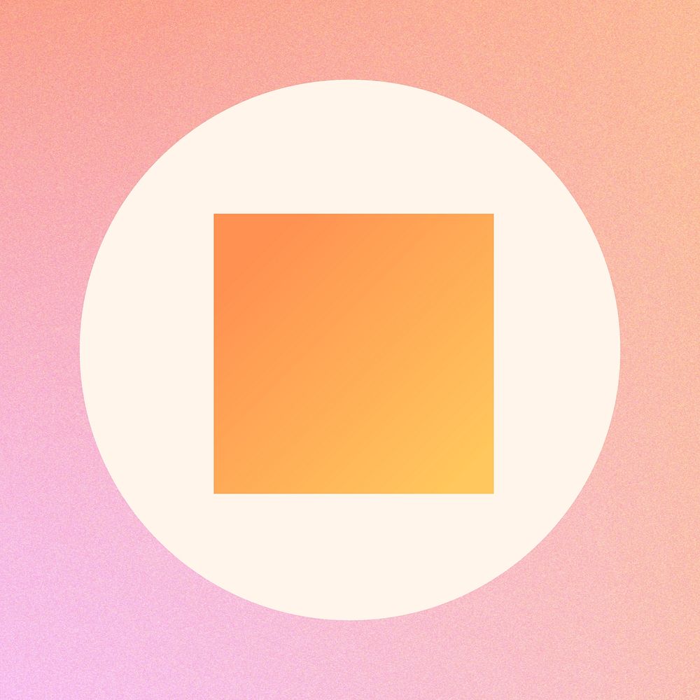 Gradient square geometric shape IG highlight story cover template illustration