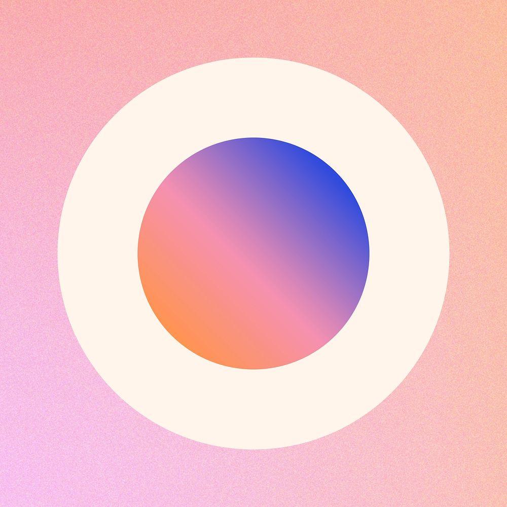 Gradient round geometric shape IG highlight story cover template illustration