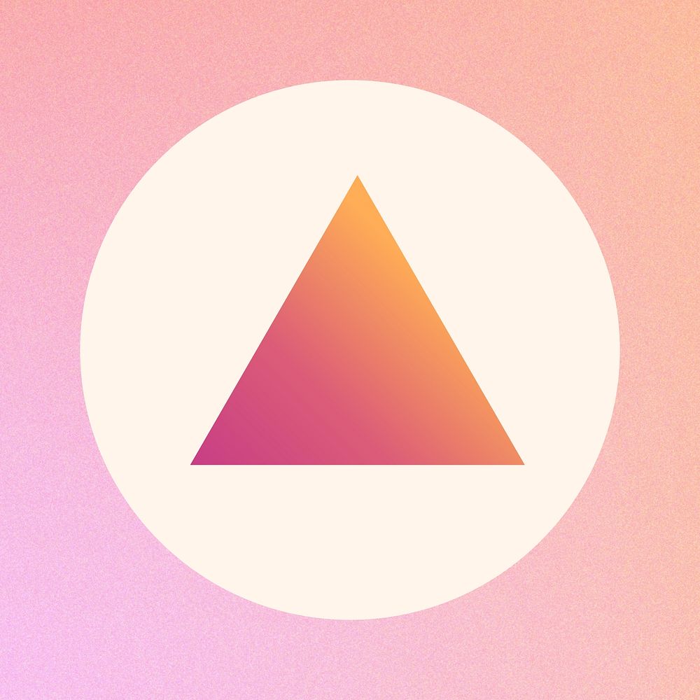 Gradient triangle geometric shape IG highlight story cover template illustration