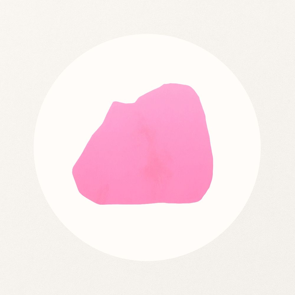 Pink abstract shape  IG story cover template illustration