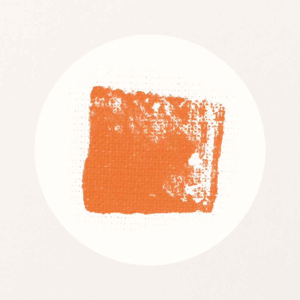 Orange block printing shape  IG story cover template illustration