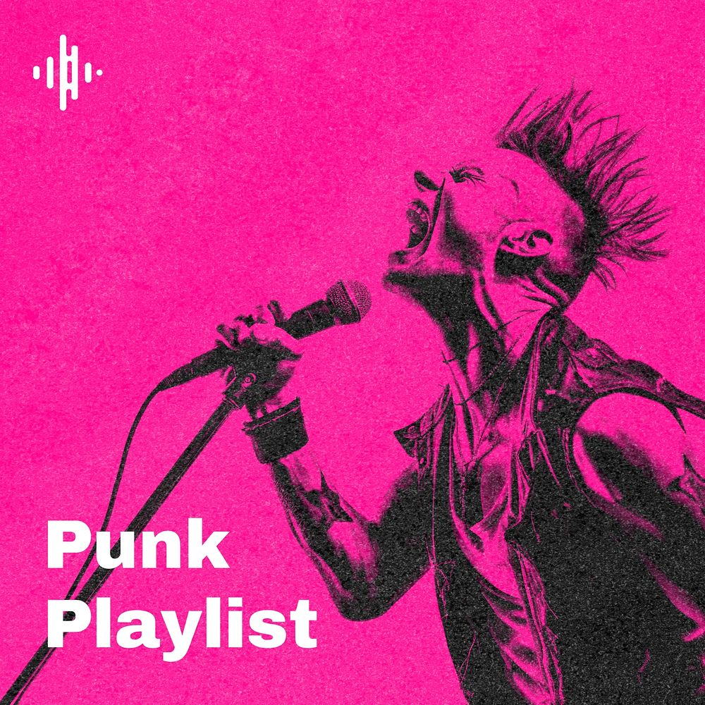 Punk playlist Instagram pot template