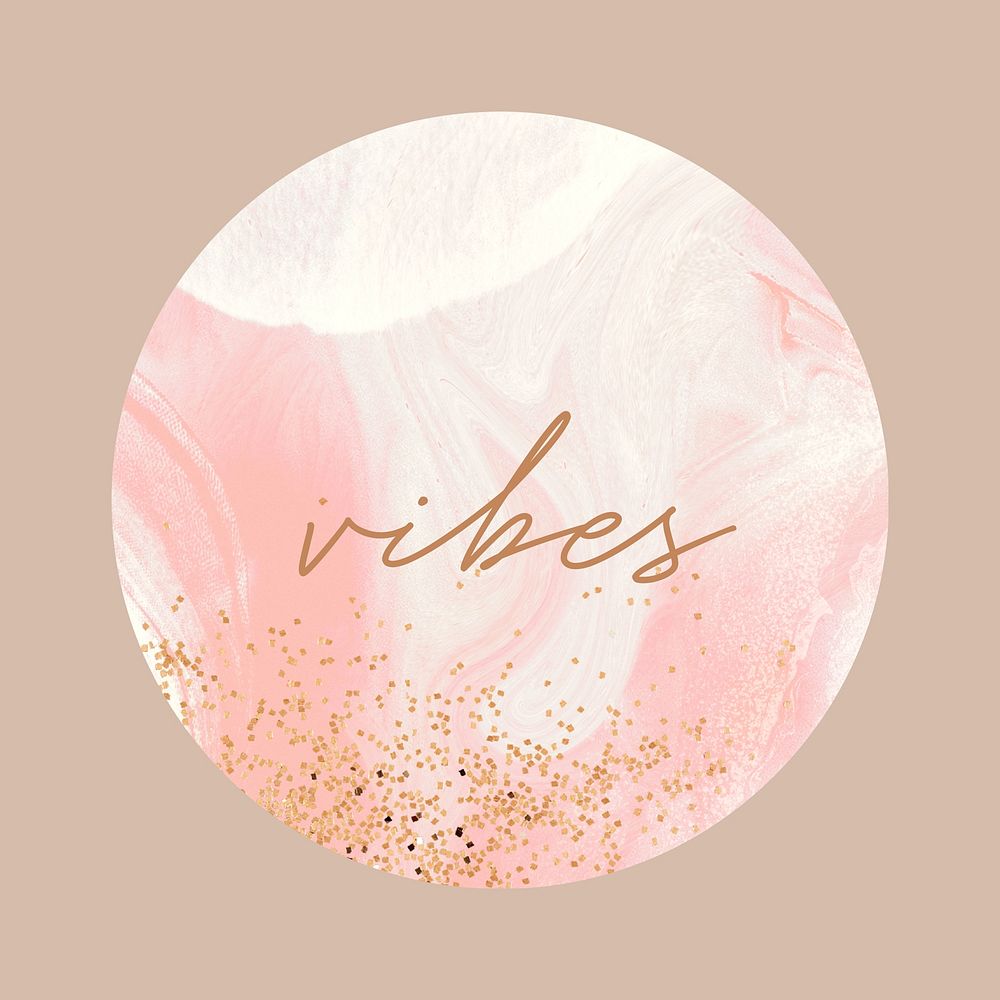 Aesthetic vibes Instagram story highlight cover template