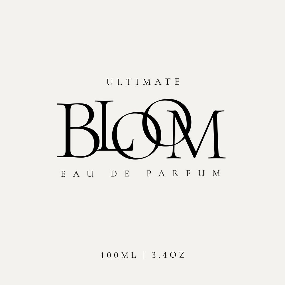 Perfume label template,  business branding design
