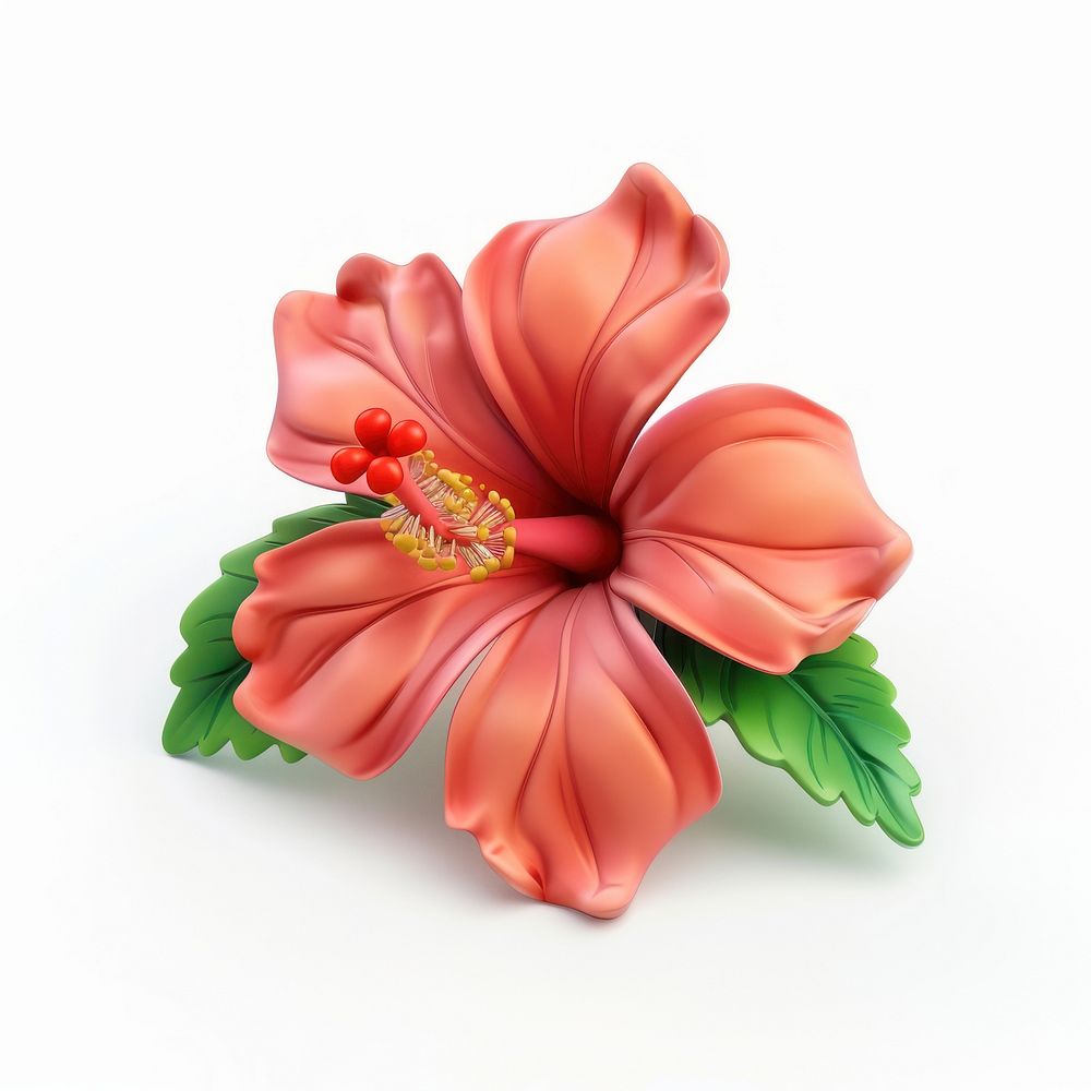 Vibrant hibiscus flower illustration