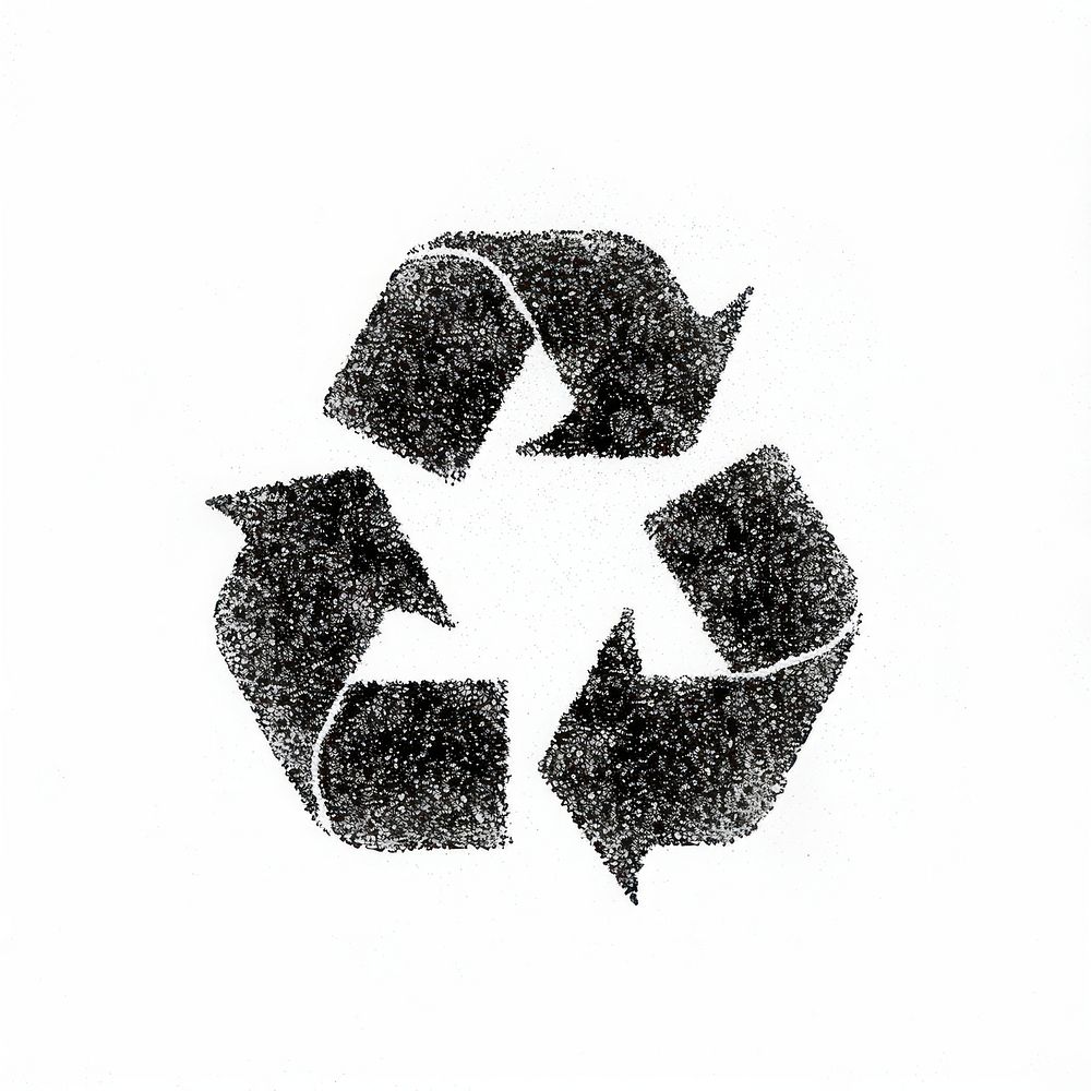 Eco-friendly recycling symbol illustration