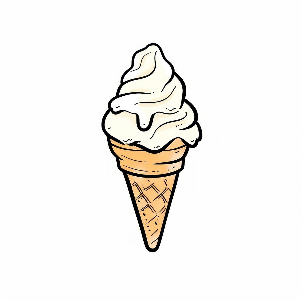 Ice Cream Cone cream ice | Free Photo Illustration - rawpixel