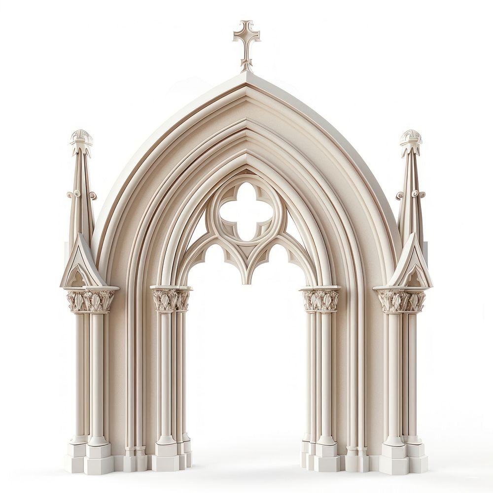 Gothic architectural archway design | Free Photo Illustration - rawpixel