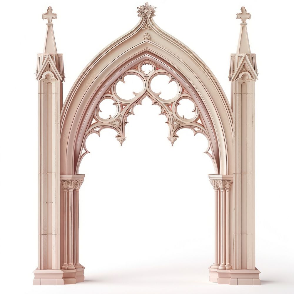 Gothic architectural archway illustration | Free Photo Illustration ...