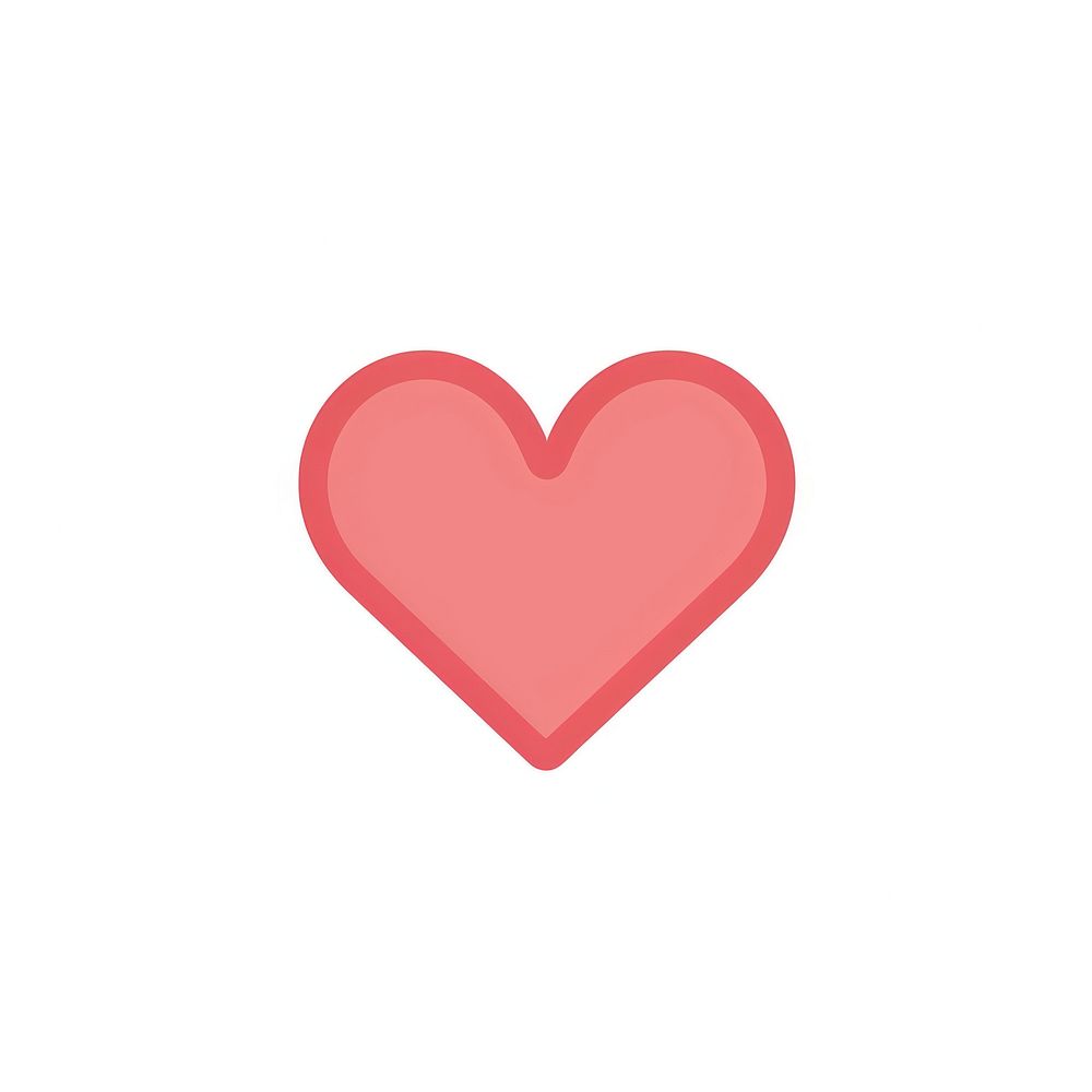 Simple pink heart illustration