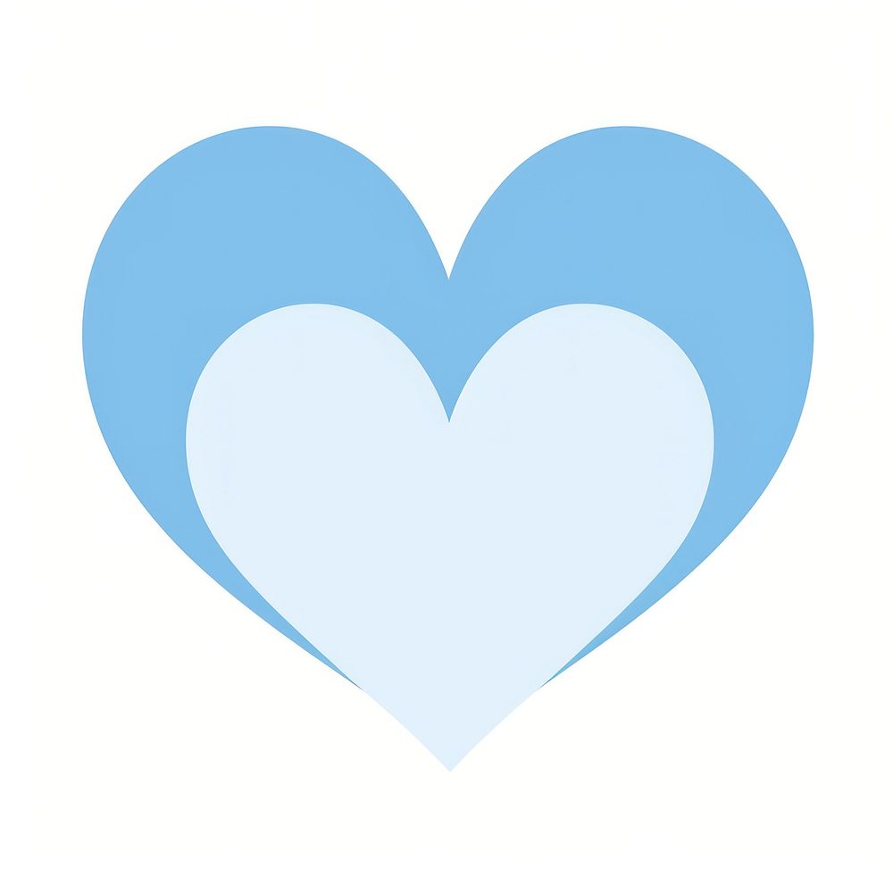 Two overlapping blue hearts