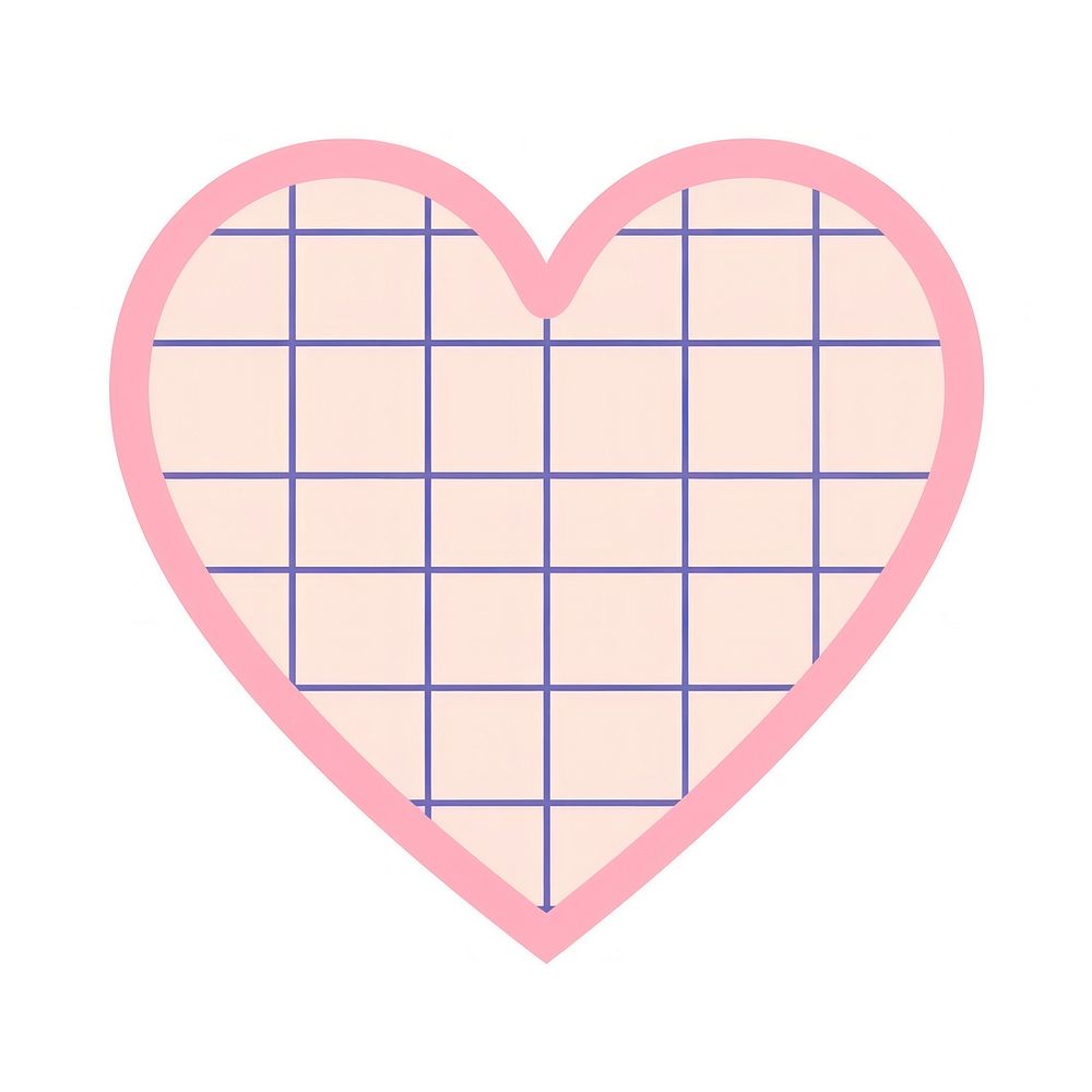 Heart grid pattern illustration Free Photo Illustration rawpixel