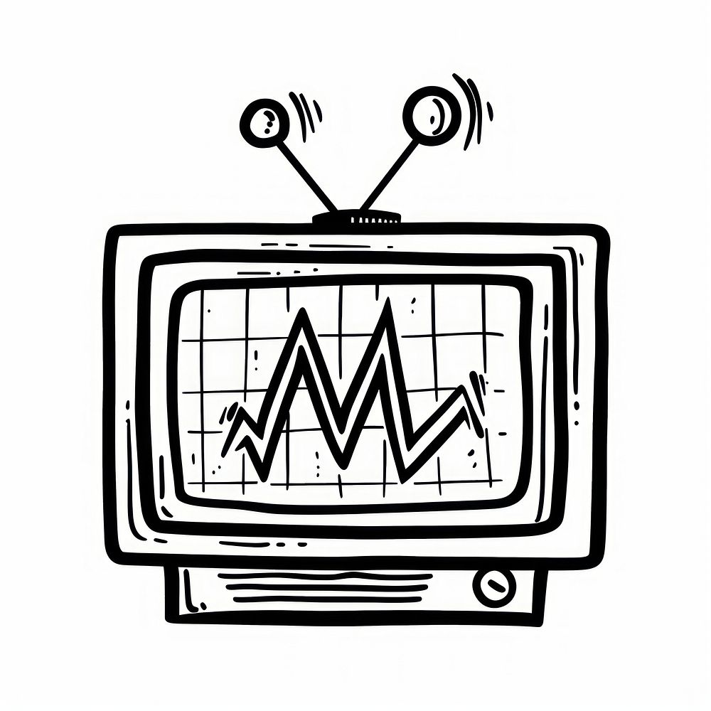 Retro television with graph