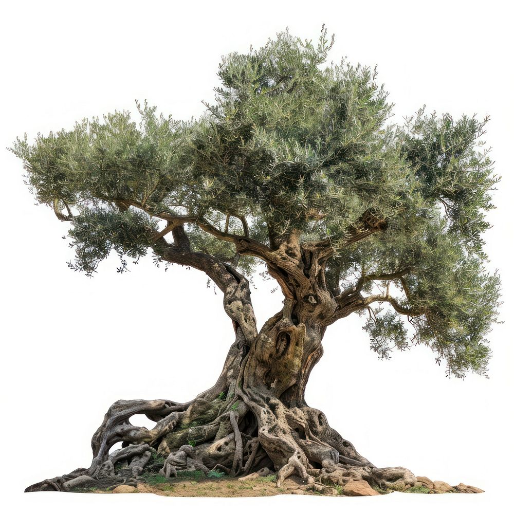 Ancient olive tree with roots Free Photo rawpixel