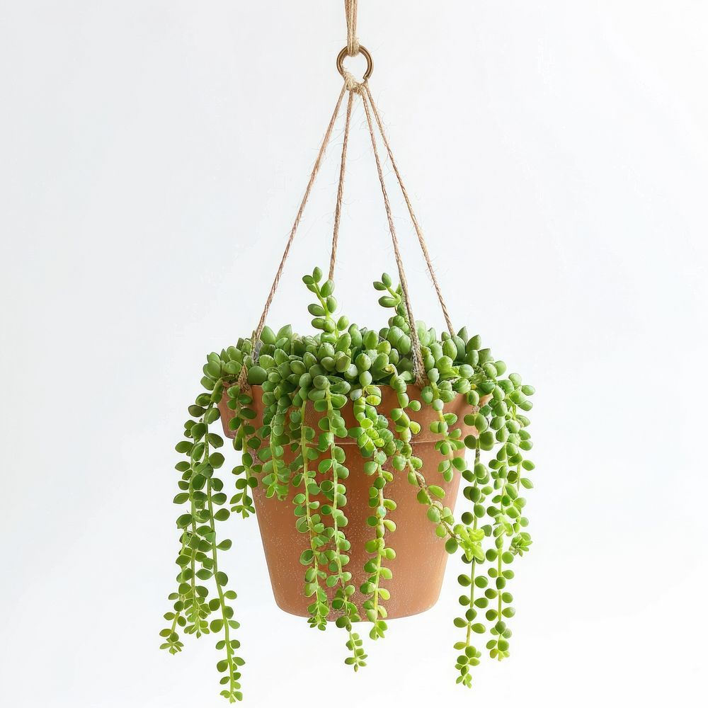 Hanging succulent plant in pot