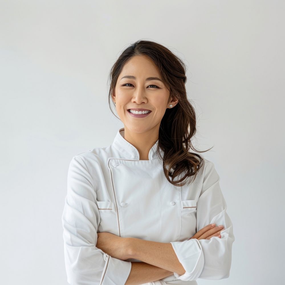 Korean American female chef happy | Free Photo - rawpixel