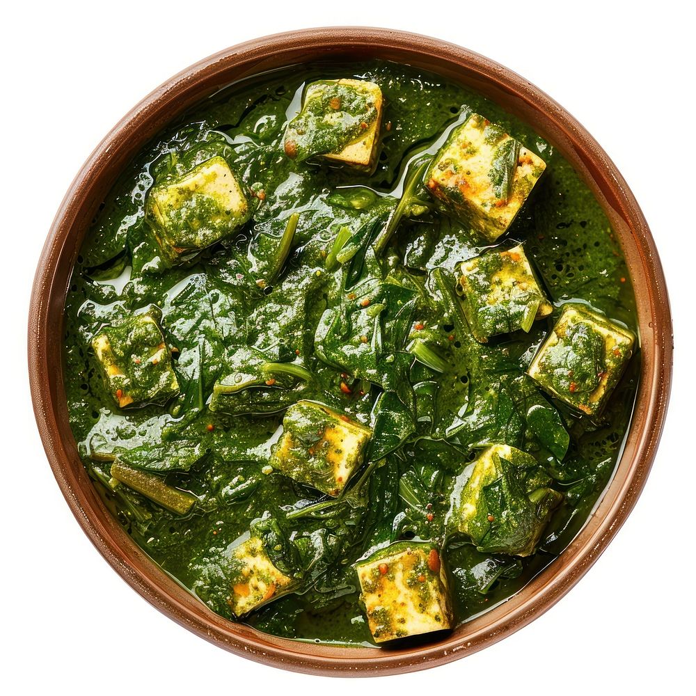 Delicious spinach paneer curry bowl | Free Photo - rawpixel