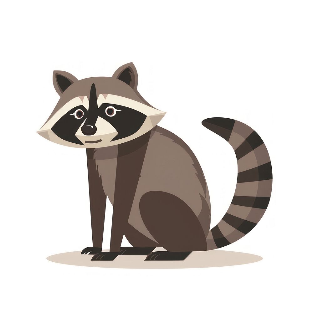 Sideview racoon raccoon animal mammal. | Free Photo Illustration - rawpixel