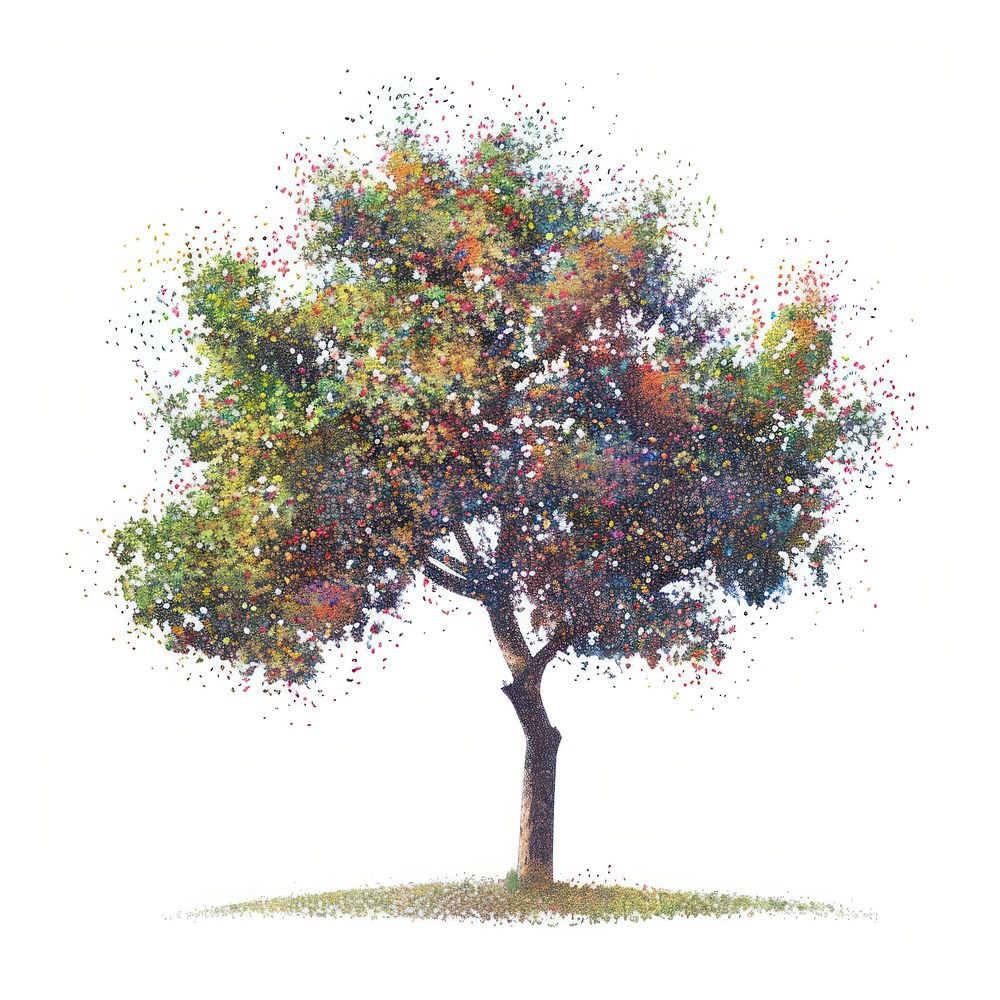 Oak tree painting sycamore plant. | Free Photo Illustration - rawpixel