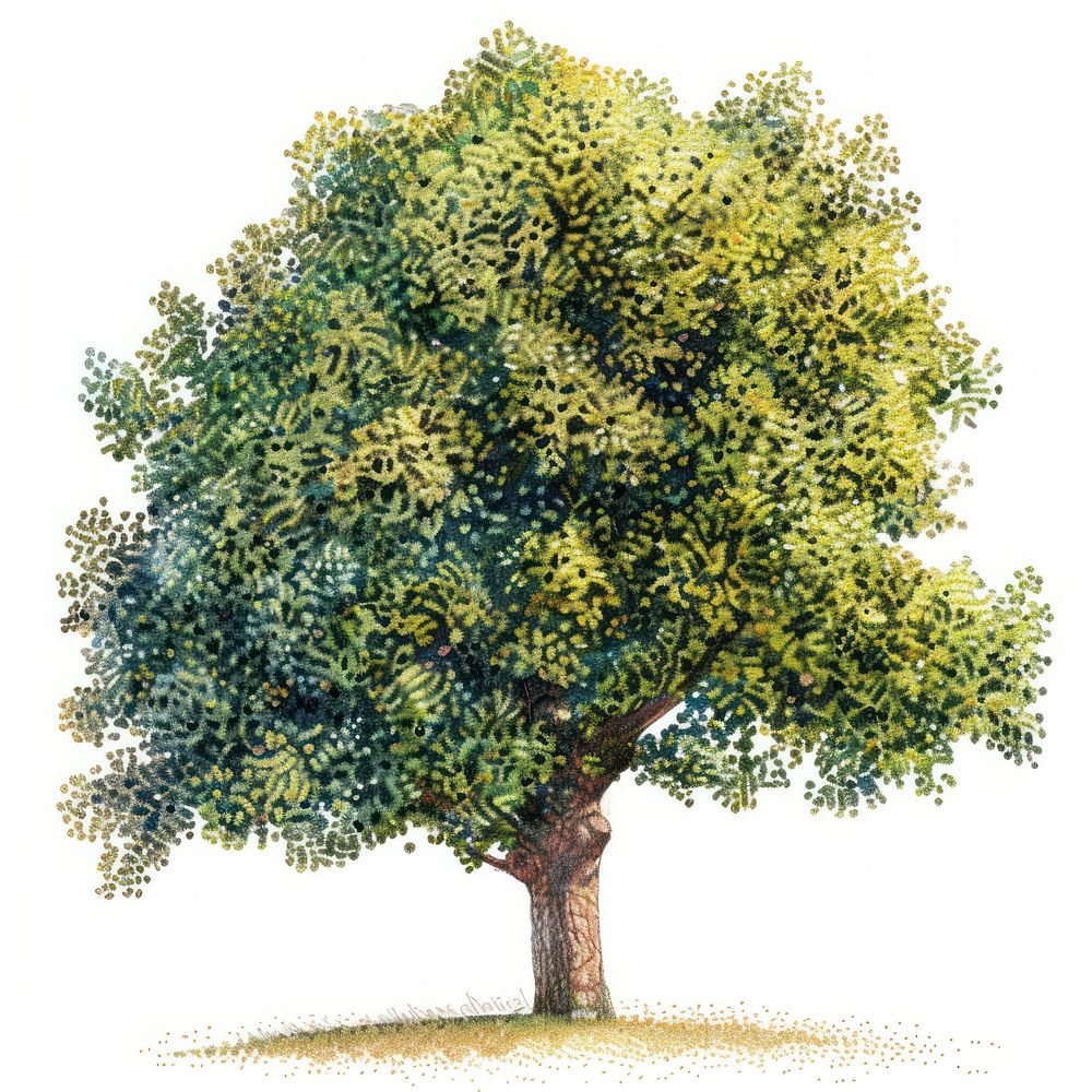 Oak tree sycamore painting plant.