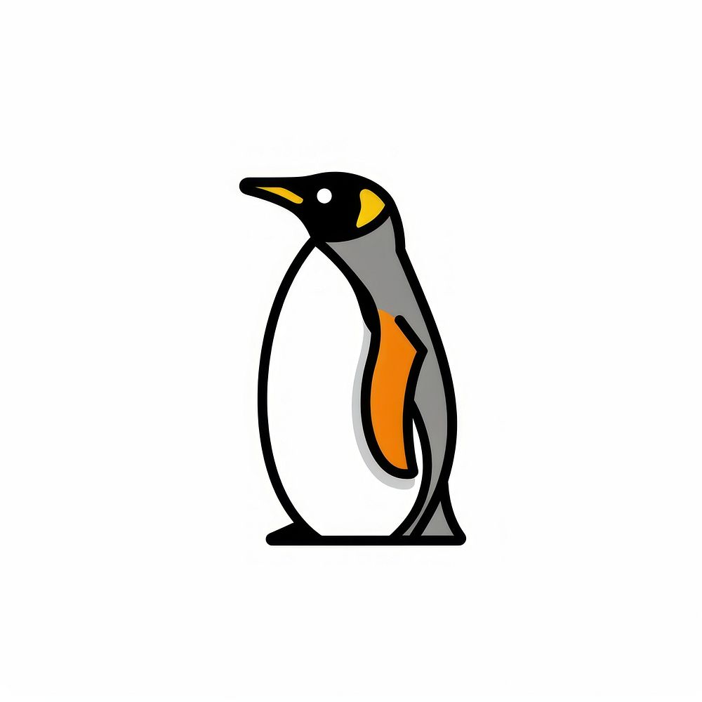 Minimalist penguin vector illustration