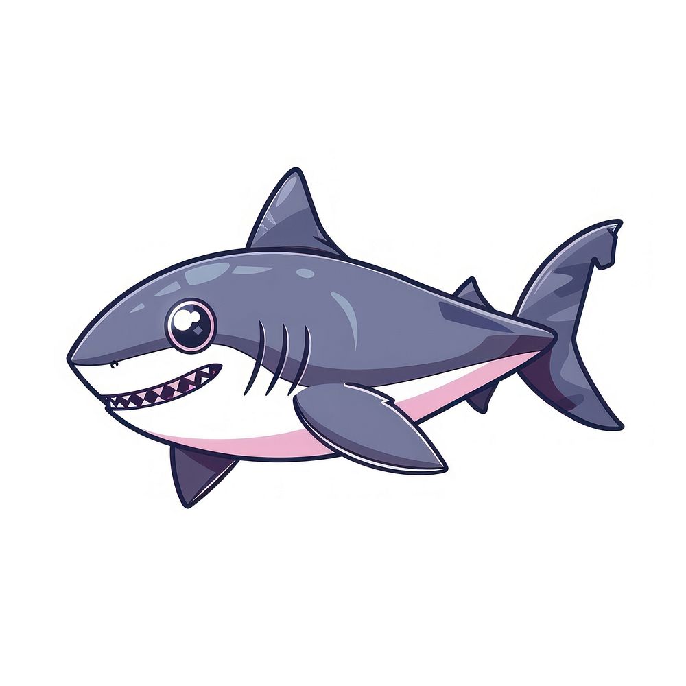 Shark sideview icon animal fish sea life.