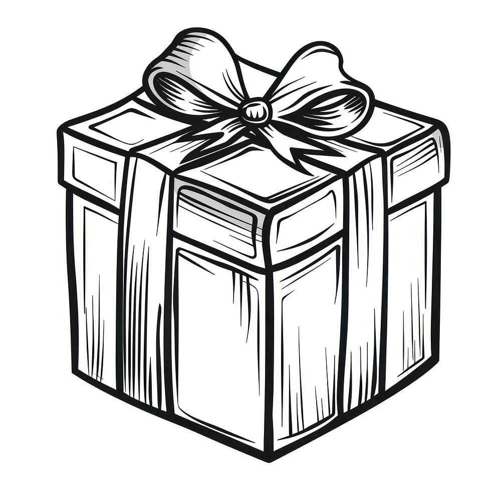 Gift box vector cartoon illustration ammunition weaponry grenade.