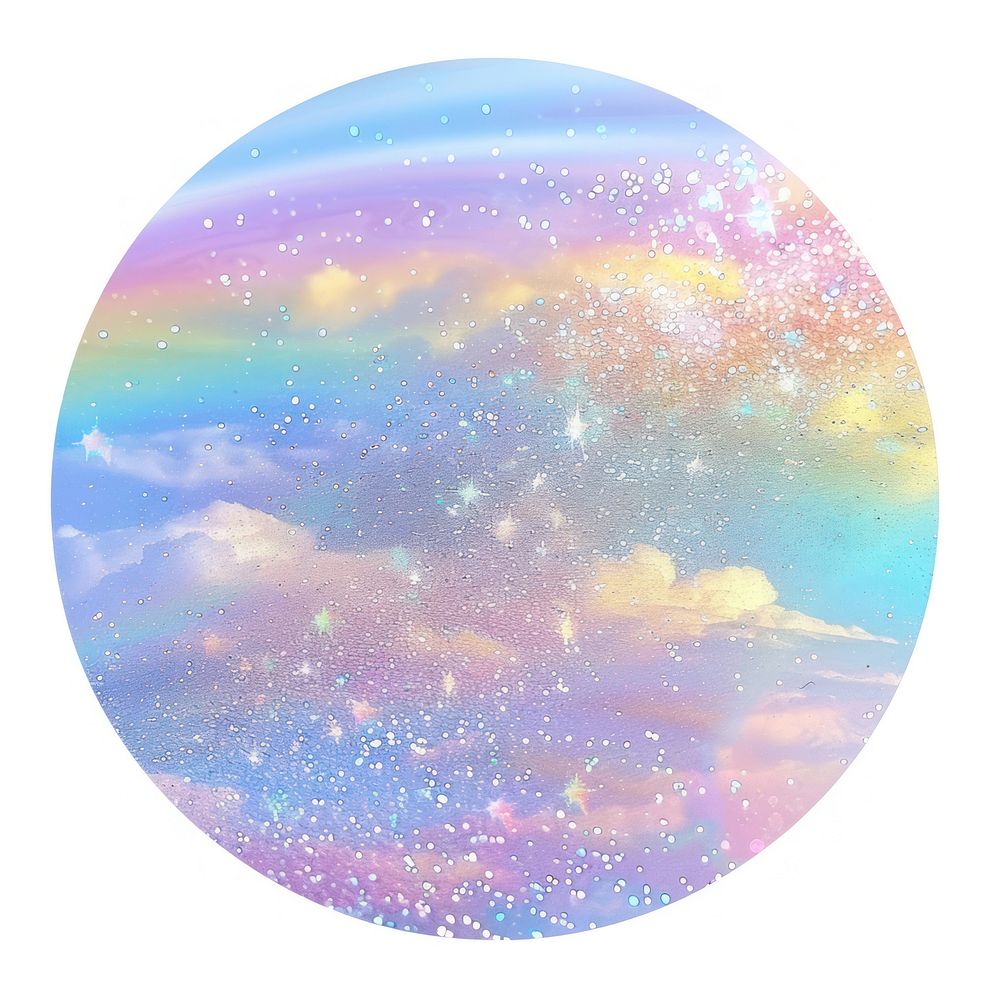 Dreamy pastel cosmic sky