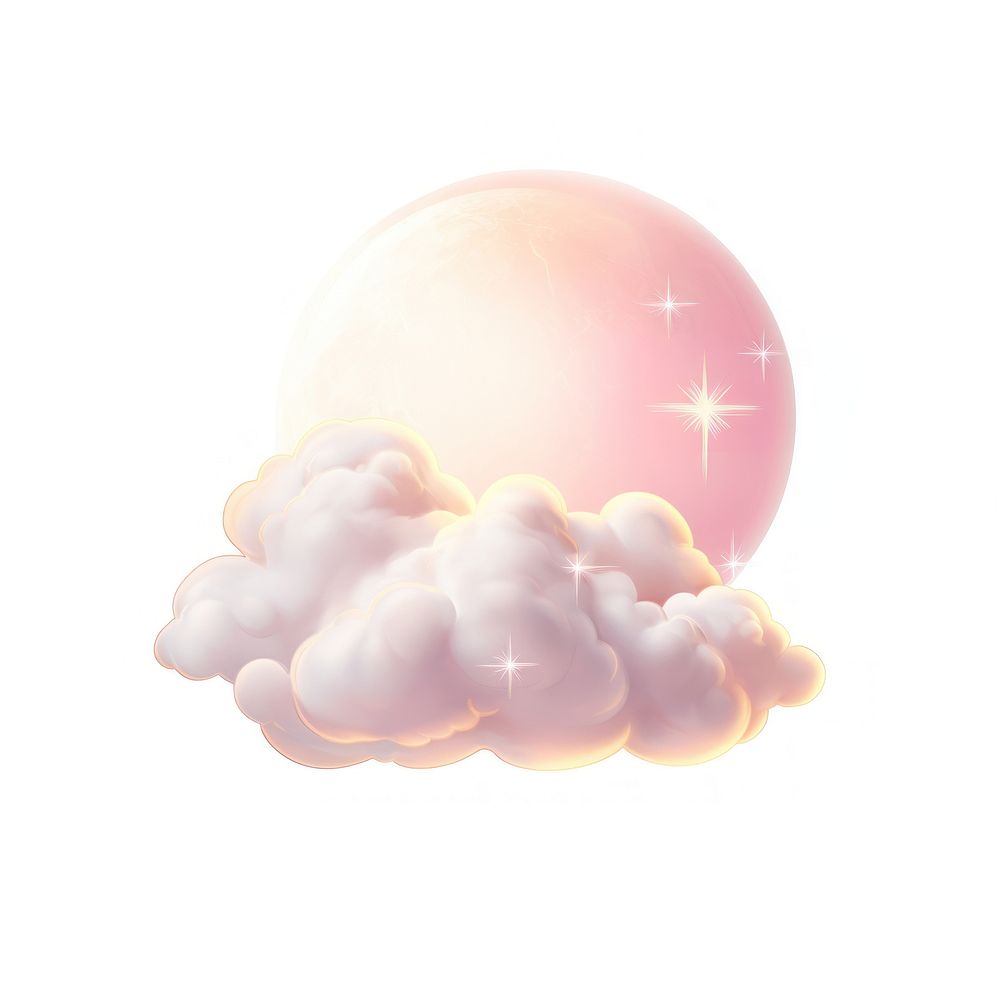 Dreamy celestial cloud art