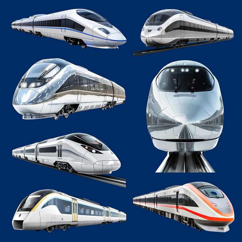 high speed train design element set